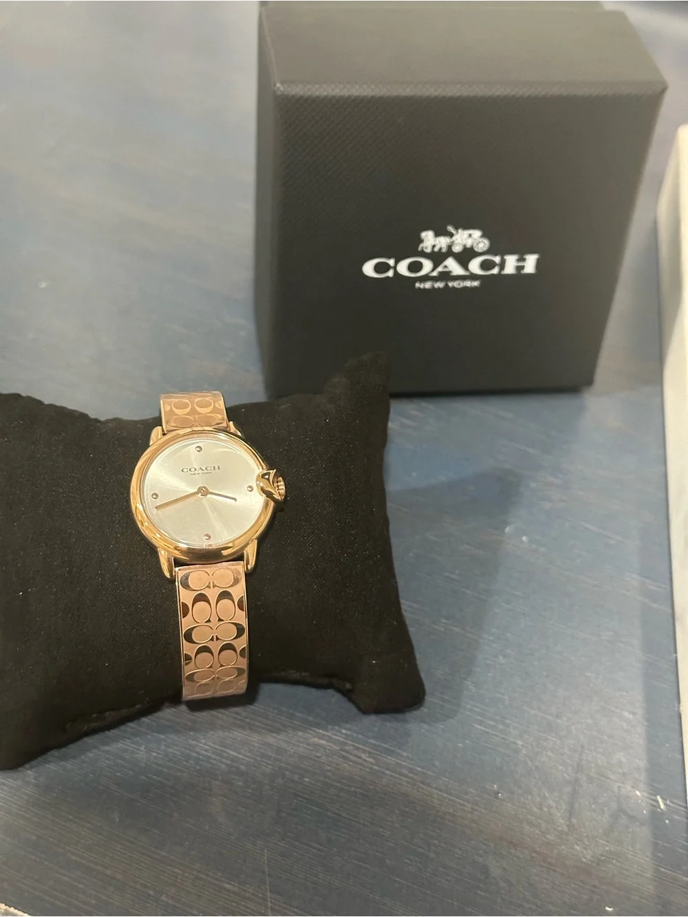 Coach Rose Gold Signature Link Women's Watch - Picture 1 of 7
